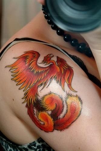 tatouage phoenix 1025
