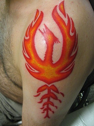 tatouage phoenix 1029