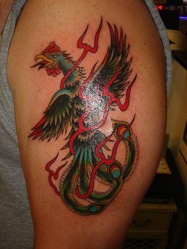 tatouage phoenix 1030
