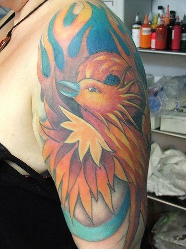tatouage phoenix 1041