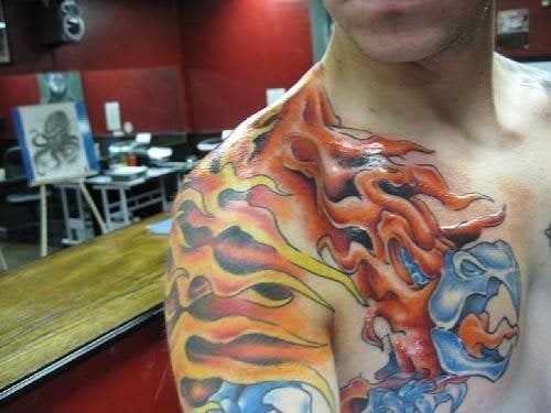 tatouage phoenix 1042