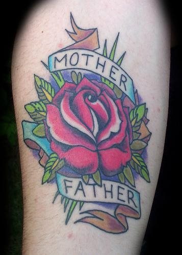tatouage rose 1044