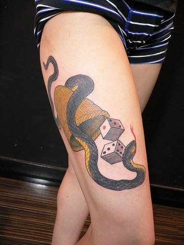 tatouage serpent 1055