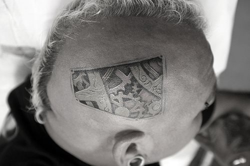 tatouage tête 582