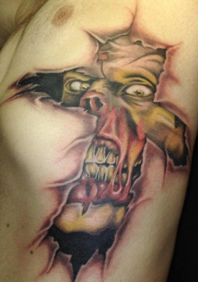 tatouage zombie 1058