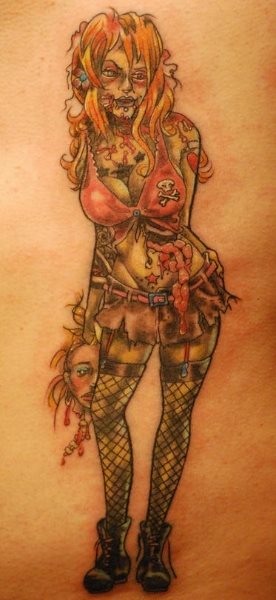 tatouage zombie 1019
