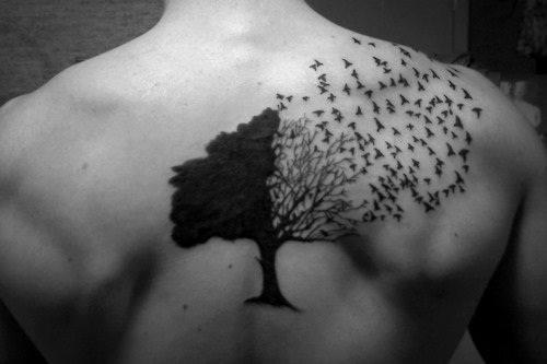 tatouage arbre 56