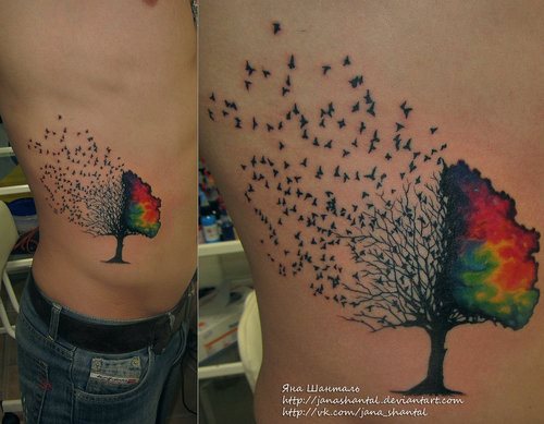 tatouage arbre 58