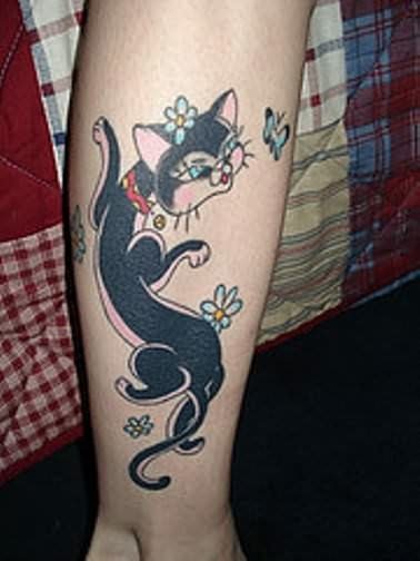 tatouage chat 38