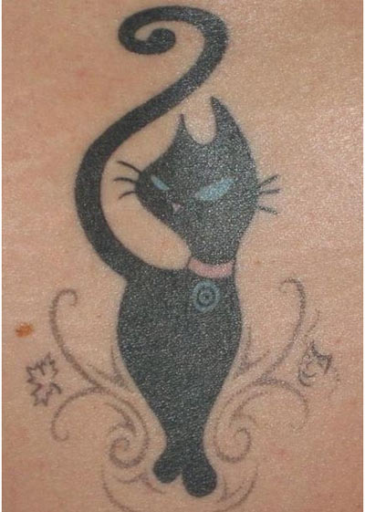 tatouage chat 39