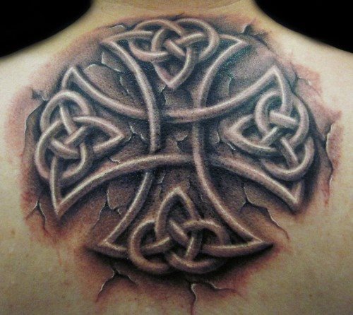 tatouage croix 56
