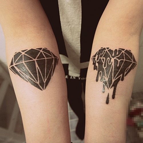 tatouage diamant 35