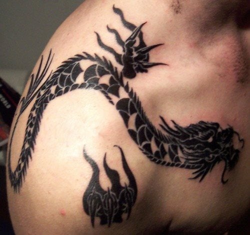 tatouage dragon 37