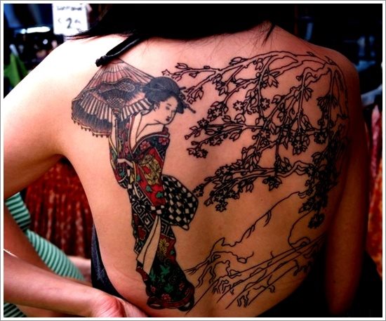 tatouage geisha 34