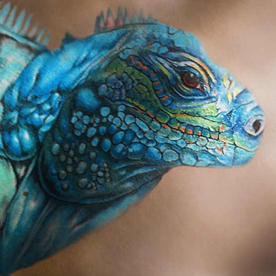 tatouage iguane 08