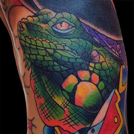 tatouage iguane 15