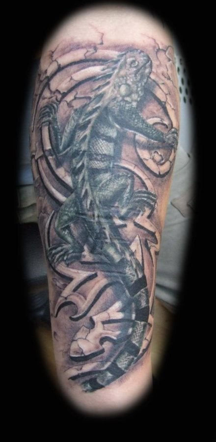 tatouage iguane 16