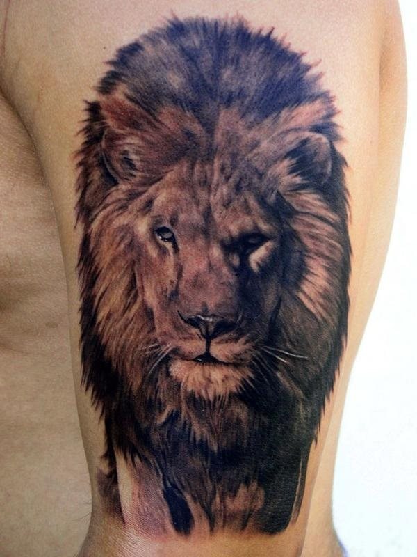 tatouage lion 06