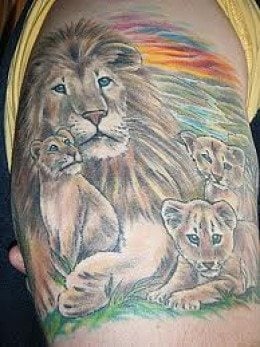 tatouage lion 20