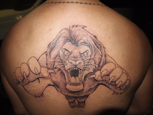 tatouage lion 57