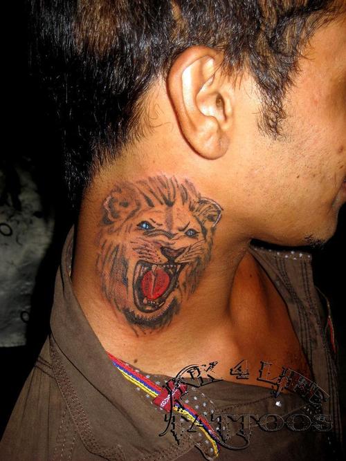 tatouage lion 62