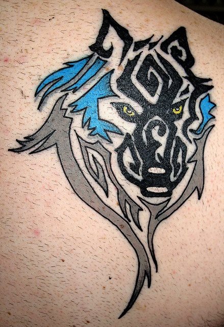 tatouage loup 16