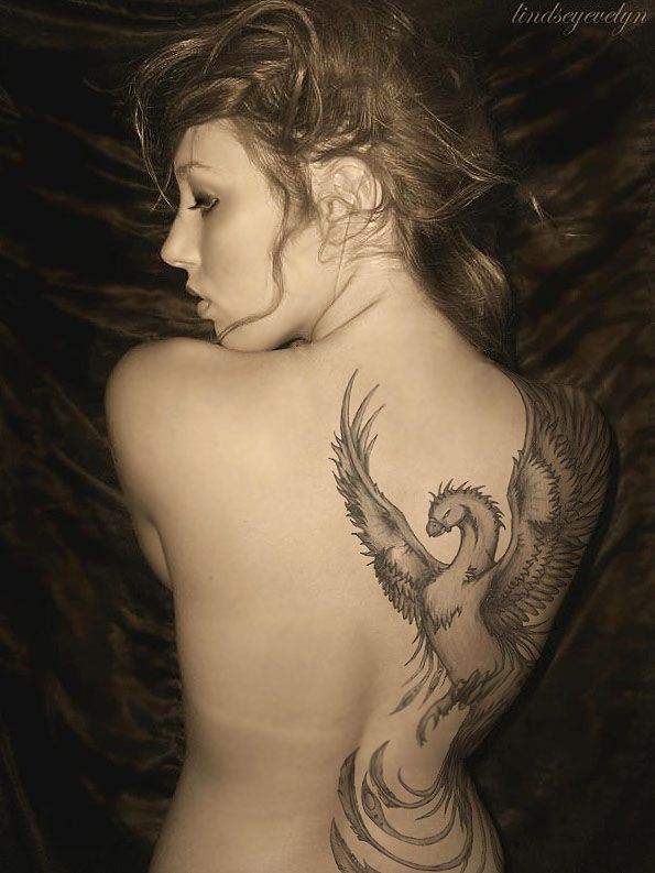 tatouage oiseau phoenix 01