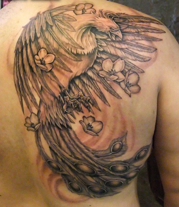 tatouage oiseau phoenix 03