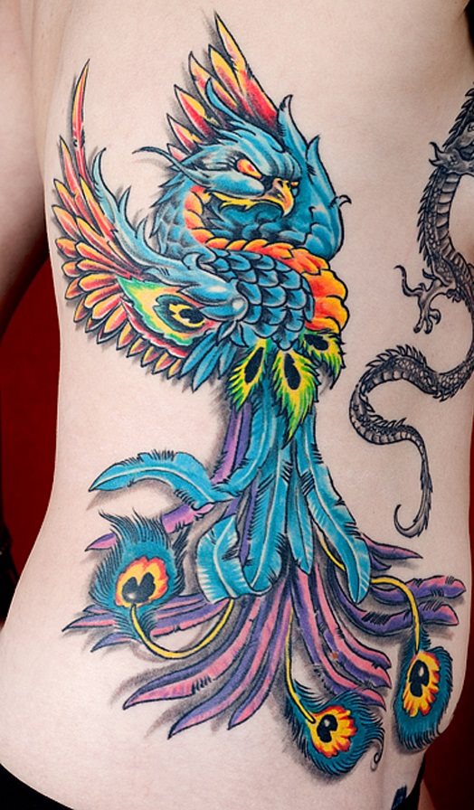 tatouage oiseau phoenix 06