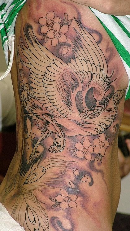 tatouage oiseau phoenix 11