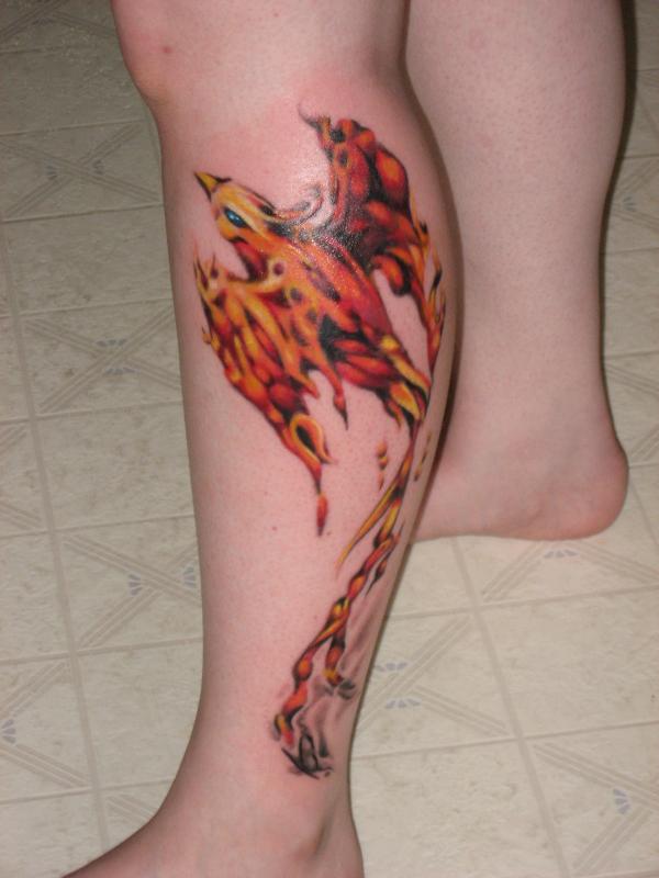 tatouage oiseau phoenix 36