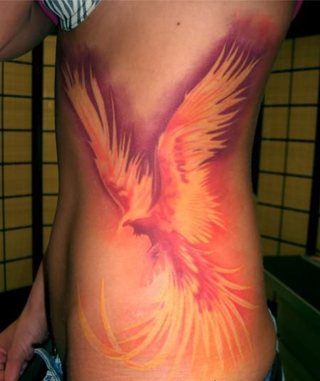 tatouage oiseau phoenix 37