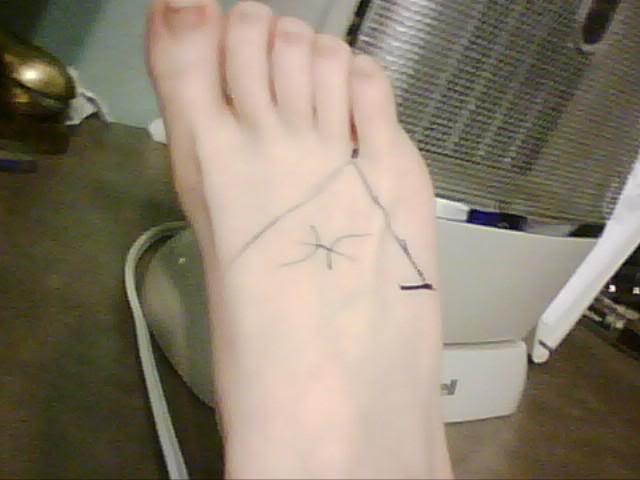 tatouage pied 44