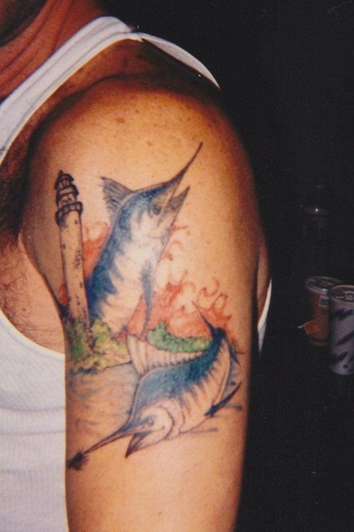 tatouage poisson 19