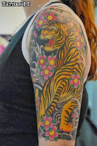tatouage tigre 51