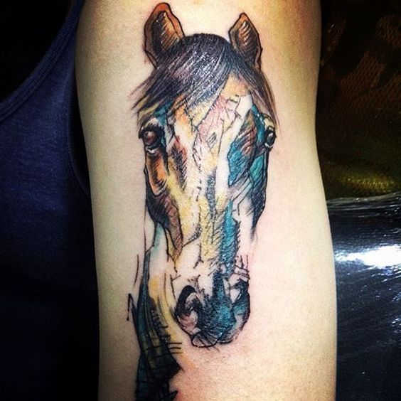 tatouage cheval