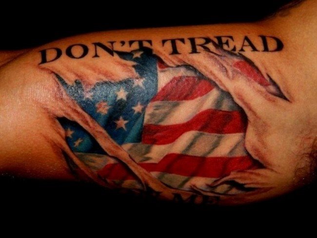 Que symbolise un tatouage des USA?