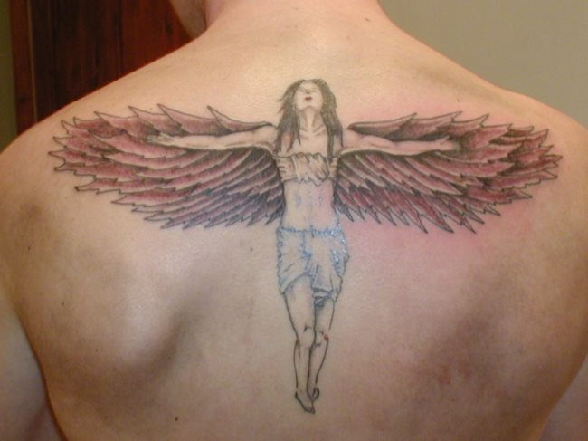 Que symbolise un ange sur un tatouage?