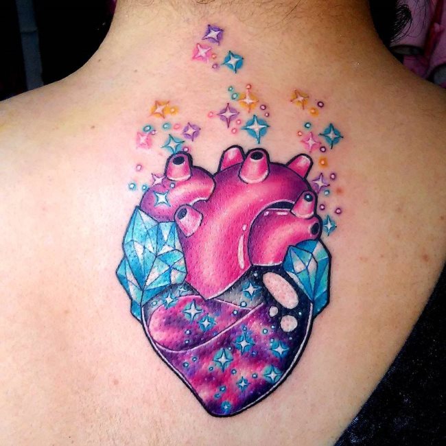Que symbolise un cœur sur un tatouage?