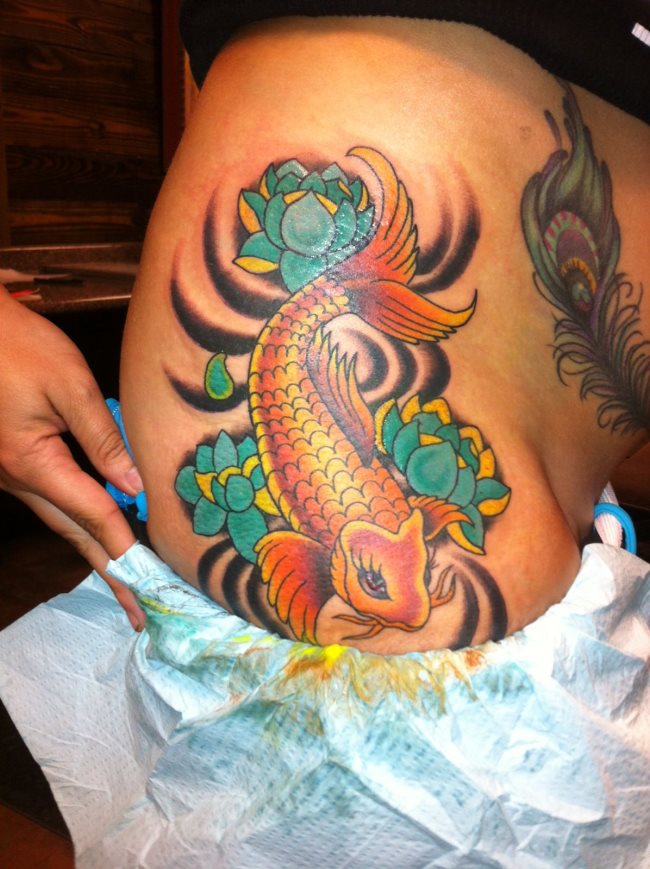 koi fish tatoo 2