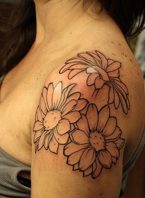 tatouage fleurs 16