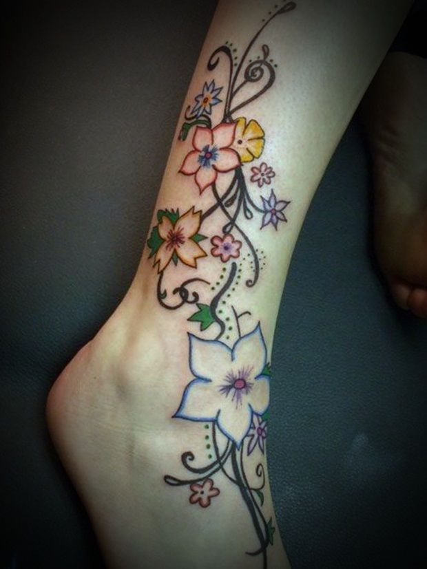 tatouage fleurs 26