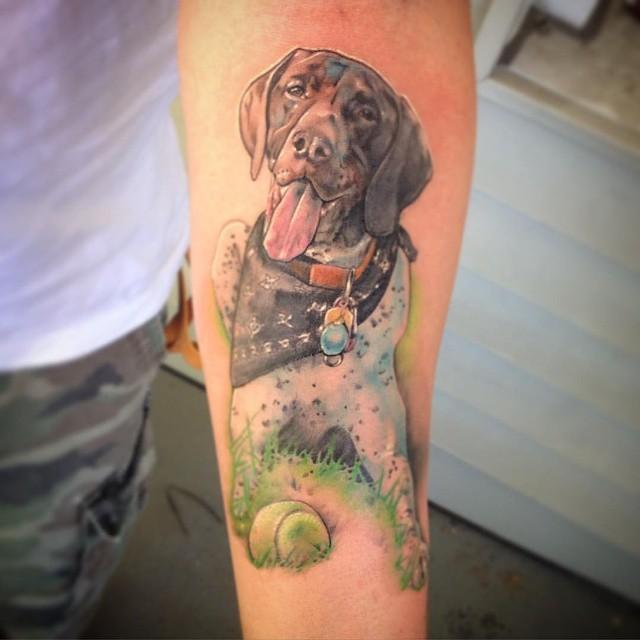 tatouage chien 107