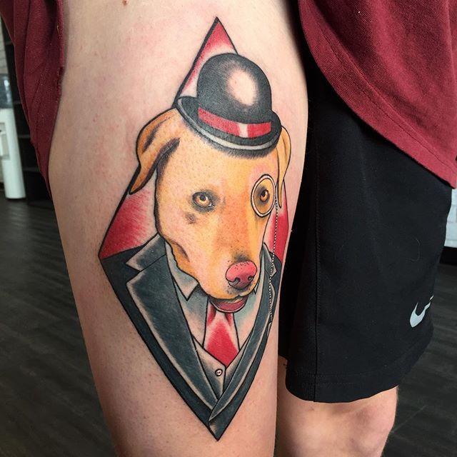 tatouage chien 119