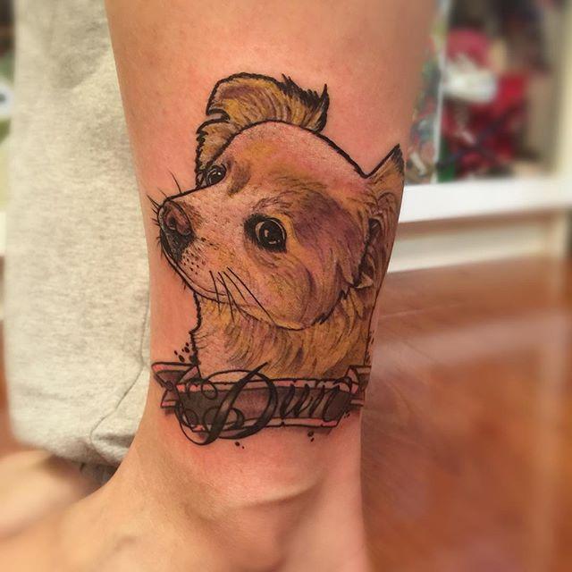 tatouage chien 81