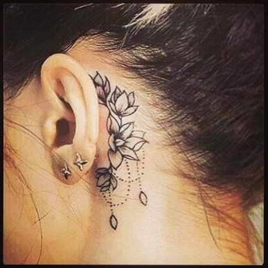 tatouage derriere oreille 101
