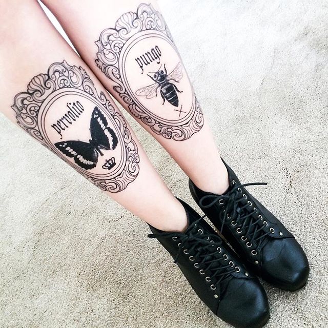 tatouage femme jambe 125