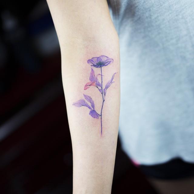 tatouage fleur 59