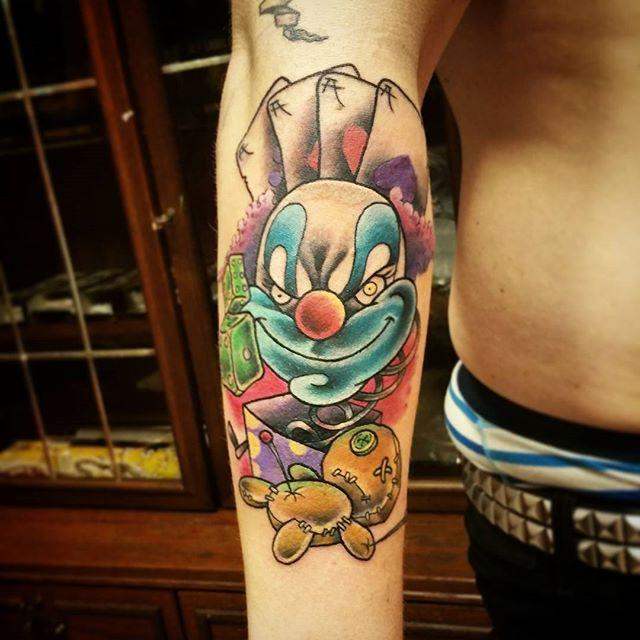 tatouage clown 33