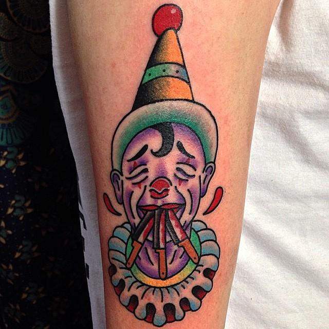 tatouage clown 39
